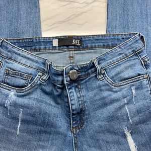 KUT Ankle Straight Leg Blue Jeans